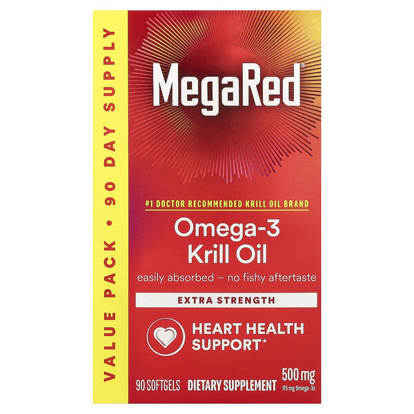 sbf95252_v_71.jpg MegaRed®, омега-3 масло криля, 500 мг, 90 капсул — Schiff