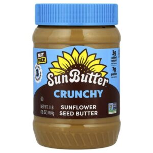 SunButter, Подсолнечное масло, хрустящее, 454 г (16 унций)