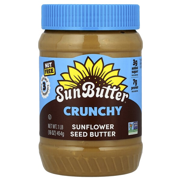 sbt19040_v_25.jpg SunButter, Подсолнечное масло, хрустящее, 454 г (16 унций)