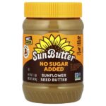 SunButter, Подсолнечное масло, без сахара, 454 г (16 унций)
