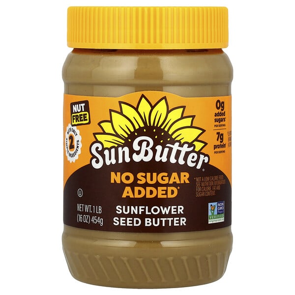 sbt19358_v_24.jpg SunButter, Подсолнечное масло, без сахара, 454 г (16 унций)