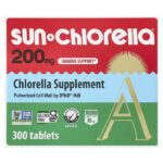 добавка с хлореллой, 200 мг, 300 таблеток — Sun Chlorella