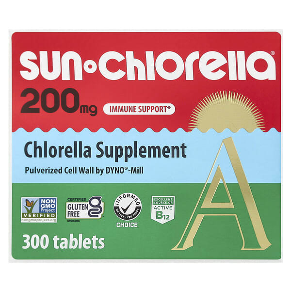 scc01111_v_58.jpg добавка с хлореллой, 200 мг, 300 таблеток — Sun Chlorella