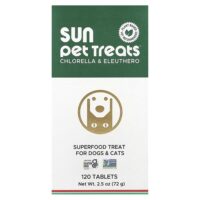 Sun Pet Treats™, хлорелла и элеутерококк, для собак и кошек, 120 таблеток — Sun Chlorella