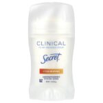 Clinical, невидимое твердое вещество, 72 часа, антиперспирант / дезодорант, реакция на стресс, 45 г (1,6 унции) — Secret