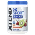 Sport, 7 г аминокислот с разветвленной цепью (BCAA), со вкусом клубники и киви, 345 г (12,2 унции) — XTEND