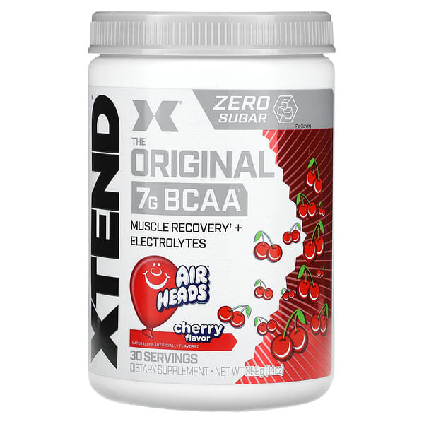 sci12847_v_24.jpg 7 г аминокислот с разветвленной цепью (BCAA), со вкусом вишни, 399 г (14 унций) — XTEND