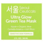 Ultra Glow, маска для красоты с зеленым чаем, 60 мл (2 жидк. унц.) — SeoulCeuticals — изображение 2