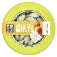 Мятные леденцы с зеленым чаем, тропический манго, 1,2 унции (35 г) — Sencha Naturals