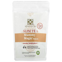 Slim Tea, чай Mummy Magic®, со вкусом персика, 20 неотбеленных чайных пакетиков, 41 г (1,47 унции) — Secrets of Tea