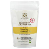 No To Morning Sickness®, чай с персиком и имбирем, без кофеина, 20 неотбеленных чайных пакетиков, 41 г (1,47 унции) — Secrets of Tea