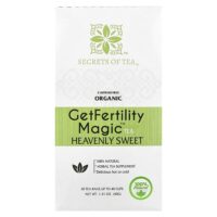 Органический чай GetFertility Magic™, Heavenly Sweet, без кофеина, 20 чайных пакетиков, 40 г (1,41 унции) — Secrets of Tea