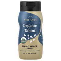 органический тахини, кремовый кунжутный соус, 310 г (10,93 унции) — Seed + Mill