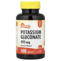 Глюконат калия, 595 мг, 100 капсул — Sundance Vitamins