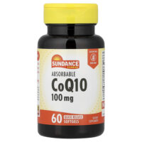 Абсорбируемый коэнзим Q10, 100 мг, 60 капсул с быстрым высвобождением — Sundance Vitamins