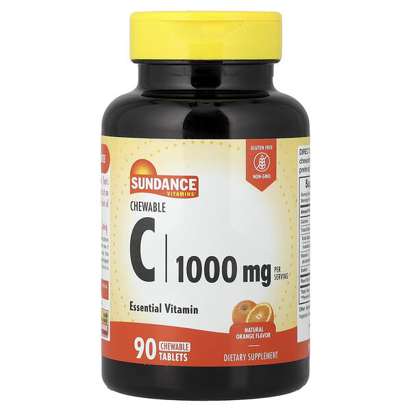 sde10324_v_25.jpg Chewable C, натуральный апельсин, 90 жевательных таблеток (500 мг в 1 таблетке) — Sundance Vitamins