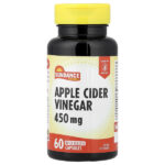 Яблочный уксус, 450 мг, 60 капсул быстрого действия — Sundance Vitamins