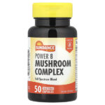 Power 8 Mushroom Complex, 50 вегетарианских капсул — Sundance Vitamins