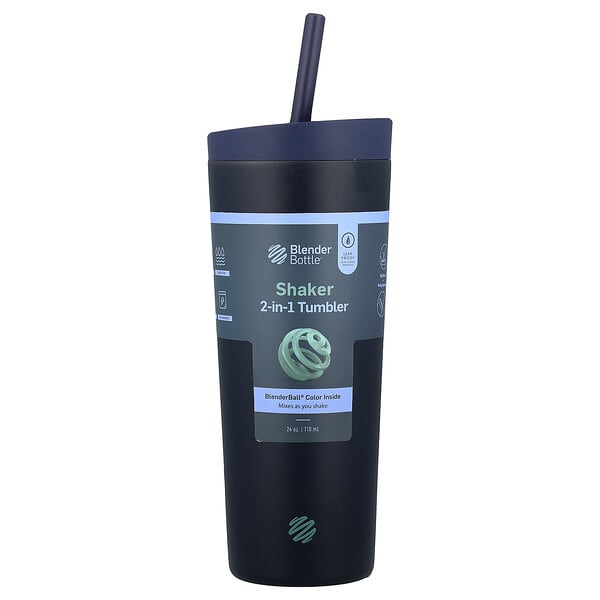 sds09419_v_10.jpg Шейкер стакан 2 в 1, Midnight, 710 мл (24 унции) — Blender Bottle