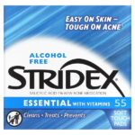 Single-Step Acne Control, не содержащие спирта , 55 мягких салфеток, 4.21 в каждой — Stridex