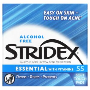 Single-Step Acne Control, не содержащие спирта , 55 мягких салфеток, 4.21 в каждой — Stridex