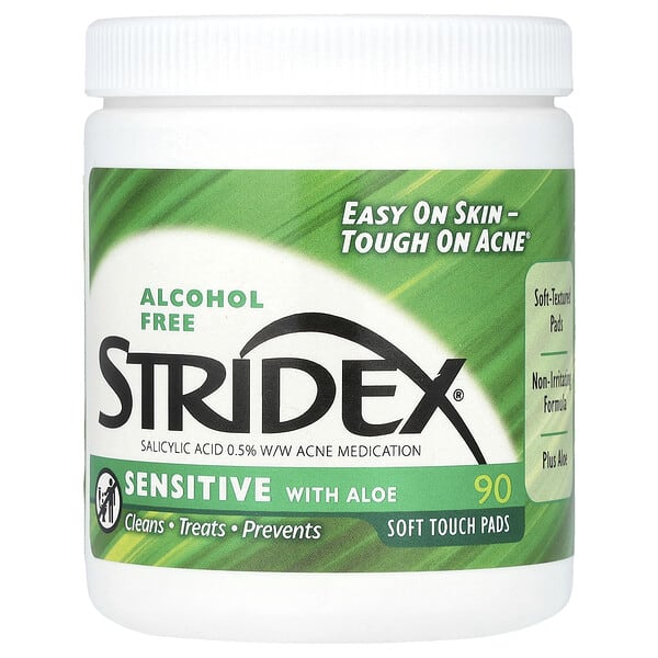 sdx06965_v_26.jpg Sensitive с алоэ, без спирта, 90 мягких салфеток — Stridex