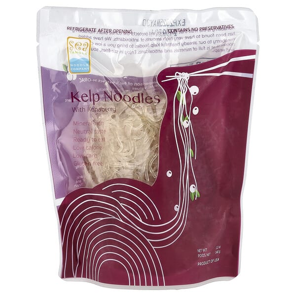 sea09551_v_11.jpg Sea Tangle Noodle Company, лапша из бурых водорослей с кофейной ягодой, 340 г (12 унций)