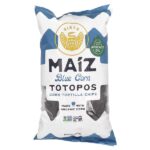Чипсы из кукурузной тортильи Maiz Totopos, голубая кукуруза, 212,6 г (7,5 унции) — Siete