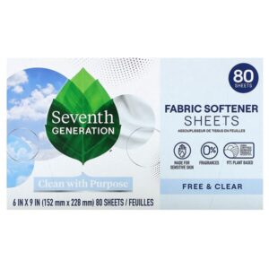 кондиционер для ткани, Free & Clear, 80 шт. — Seventh Generation