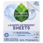 моющее средство для стирки, Free & Clear, 32 шт., 122,4 г (4,317 унции) — Seventh Generation