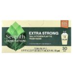 кулинарные пакеты для мусора, высокие, 30 белых пакетов, 13 галлонов — Seventh Generation