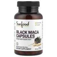 Капсулы черной мака, 800 мг, 90 капсул — Sunfood