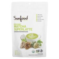 Organc матча, суперлатте, 170 г (6 унций) — Sunfood