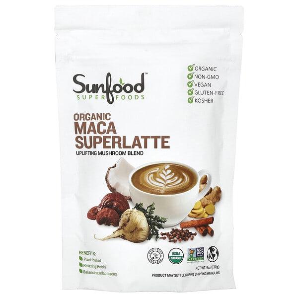 sfd10333_v_2.jpg органический суперлатте из маки, 170 г (6 унций) — Sunfood