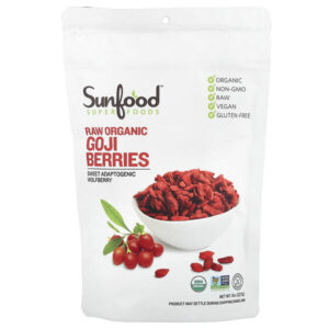 Сырые органические ягоды годжи, 227 г (8 унций) — Sunfood