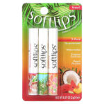 Softlips, Средство для губ, арбуз, тропический кокос, персиковая страсть, 3 пакетика по 2 г (0,07 унции) — изображение 2