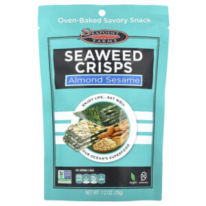 чипсы из морских водорослей, миндаль и кунжут, 35 г (1,2 унции) — Seapoint Farms
