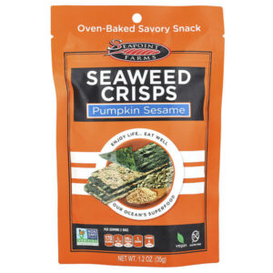 хрустящие морские водоросли, с тыквой и кунжутом, 35 г (1,2 унции) — Seapoint Farms