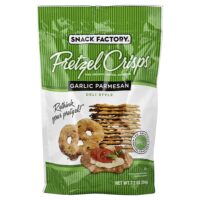 Хрустящие крендели с чесноком и пармезаном, по вкусу, 204 г (7,2 унции) — Snack Factory