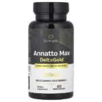 Annatto Max DeltaGold®, 300 мг, 60 жидких капсул — Sunergetic