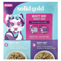 Mighty Mini™, набор для собак разных пород, для игрушечных и мелких пород собак, 12 штук, 99 г (3,5 унции) — Solid Gold