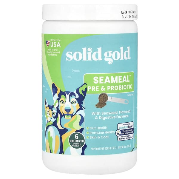 sgp00456_v_8.jpg Пребиотик и пробиотик SeaMeal™, для собак и кошек, 226 г (8 унций) — Solid Gold