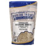 органические семена кунжута, неочищенные, 340 г (12 унций) — Shiloh Farms