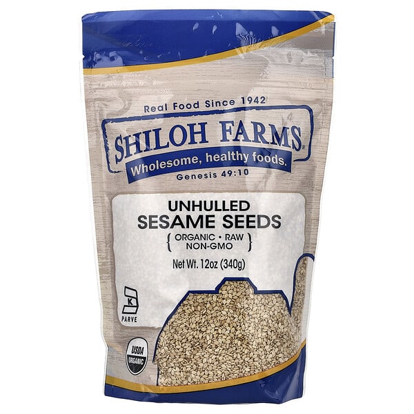 shh30354_v_4.jpg органические семена кунжута, неочищенные, 340 г (12 унций) — Shiloh Farms