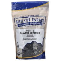 небольшая органическая черная чечевица, 454 г (16 унций) — Shiloh Farms