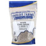 органические белые семена чиа, 227 г (8 унций) — Shiloh Farms