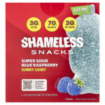 Gummy Candy, кислая голубая малина, 6 пакетиков по 50 г (1,8 унции) — Shameless Snacks