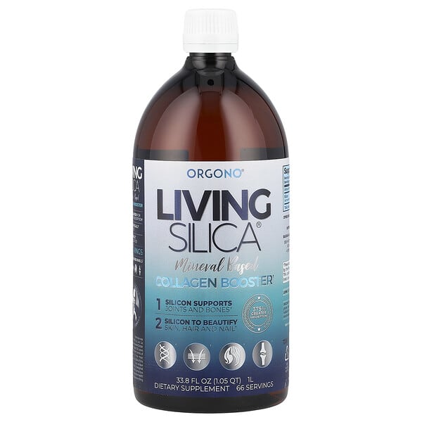 sil99894_v_34.jpg Silicium Laboratories, Orgono® Living Silica®, стимулятор выработки коллагена, 22,5 мг, 1 л (33,8 жидк. унции)