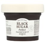 Black Sugar Perfect Essential Scrub 2X, 210 г (7,4 унции) — SKINFOOD