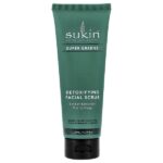 Super Greens, детоксифицирующий скраб для лица, для нормальной и сухой кожи, 125 мл (4,23 жидк. Унции) — Sukin